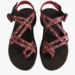 Chaco Double Strapped Jacquard Webbing Toe Loop Sandals Size Women's 11 M